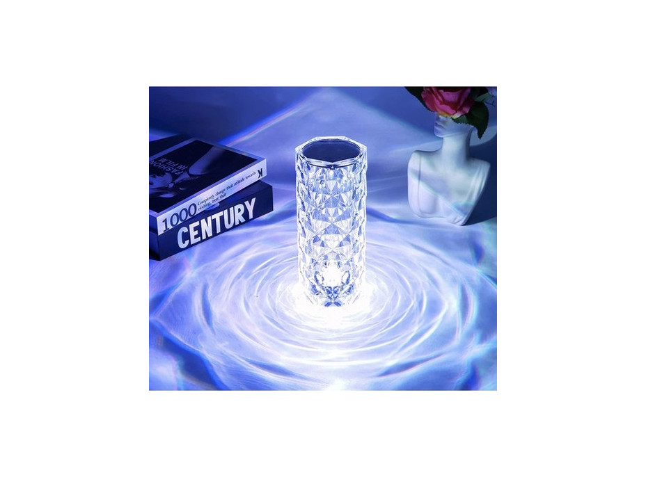 Noční krystalická lampa