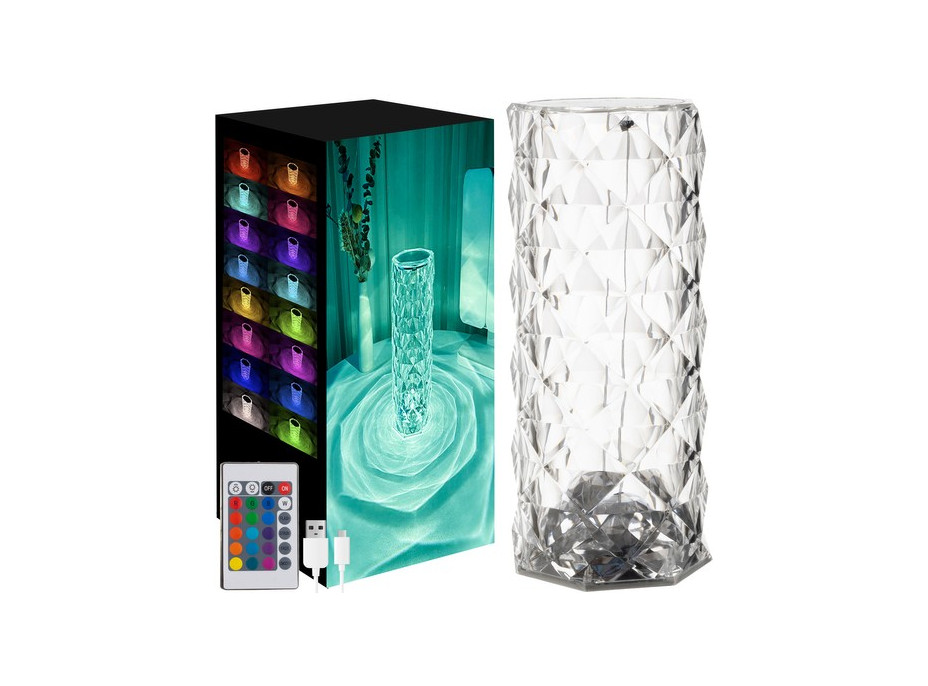 Noční krystalická lampa