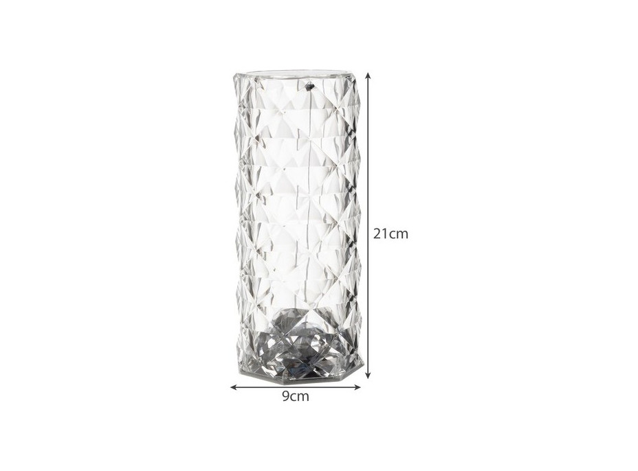 Noční krystalická lampa