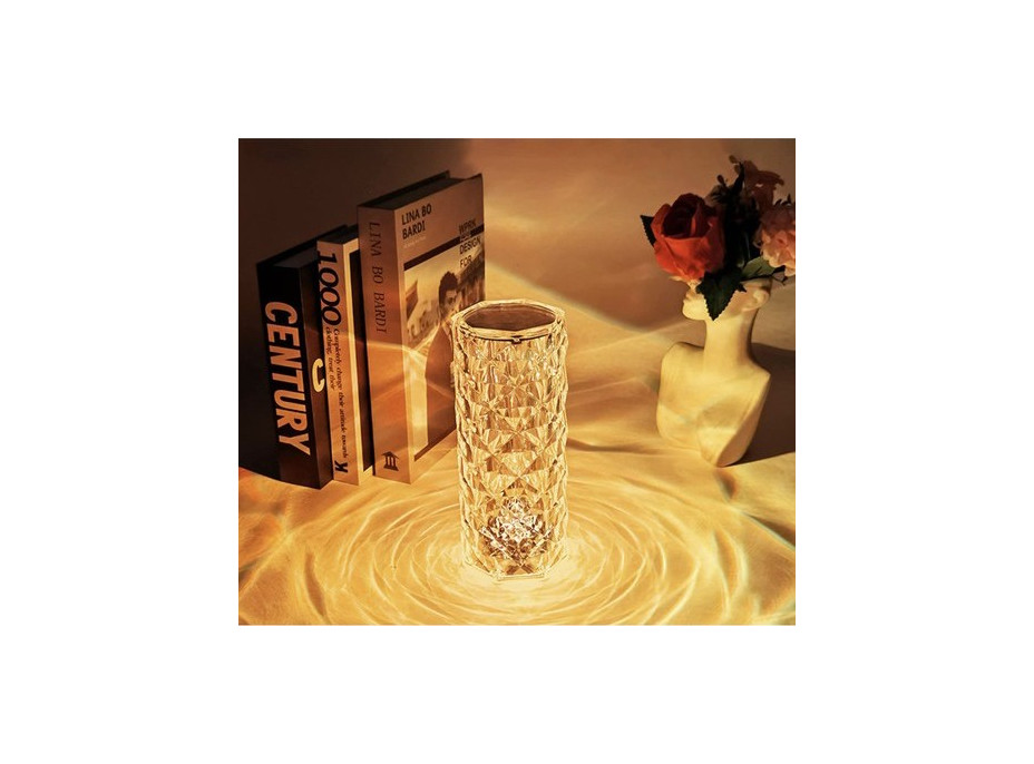 Noční krystalická lampa