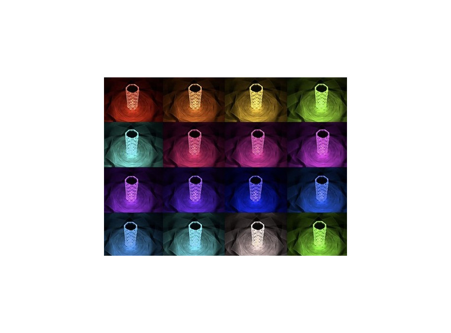 Noční krystalická lampa