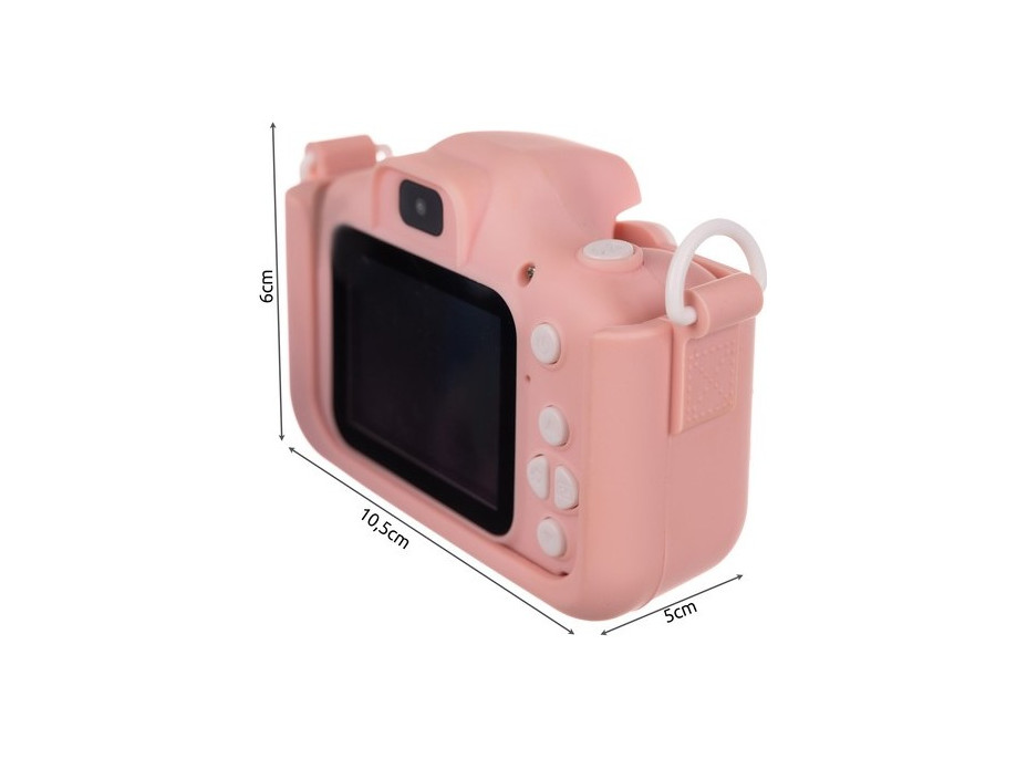 Růžový digitální fotoaparát Kruzzel