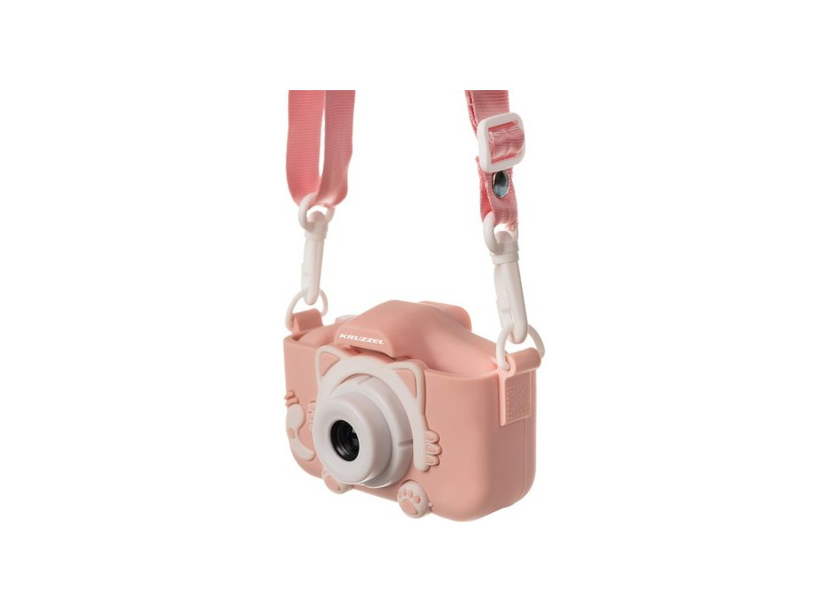 Růžový digitální fotoaparát Kruzzel