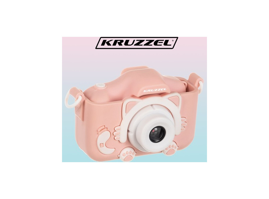 Růžový digitální fotoaparát Kruzzel