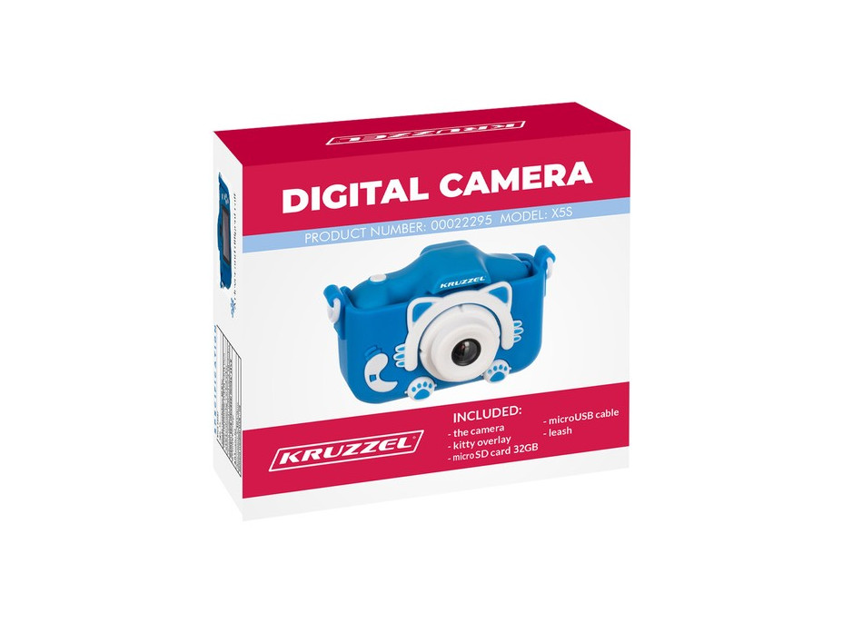 Digitální fotoaparát Kruzzel - modrý