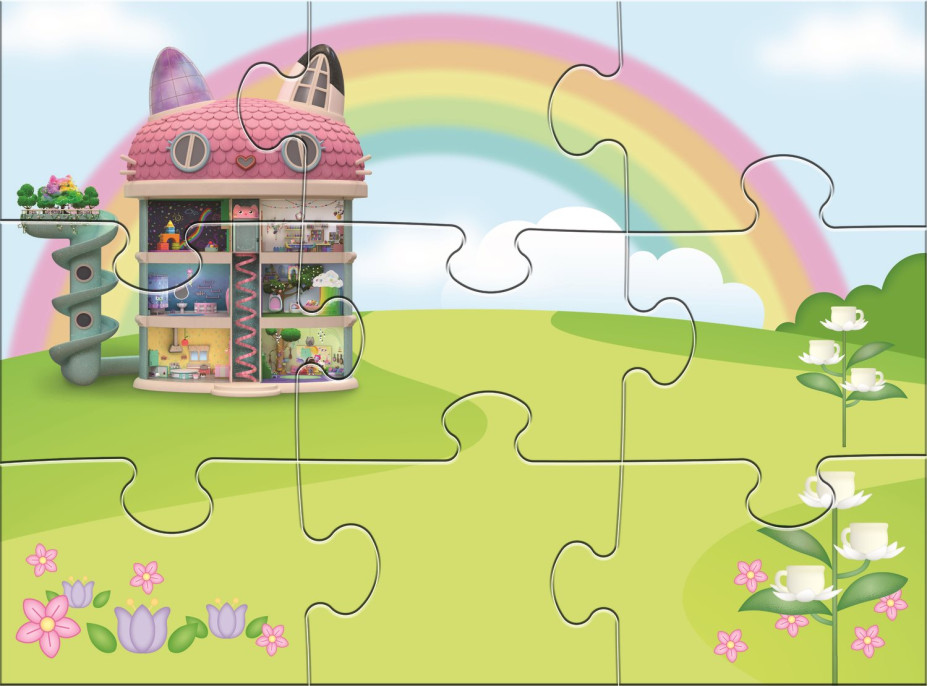 TREFL Magnetická puzzle sada Gábinin kouzelný domek