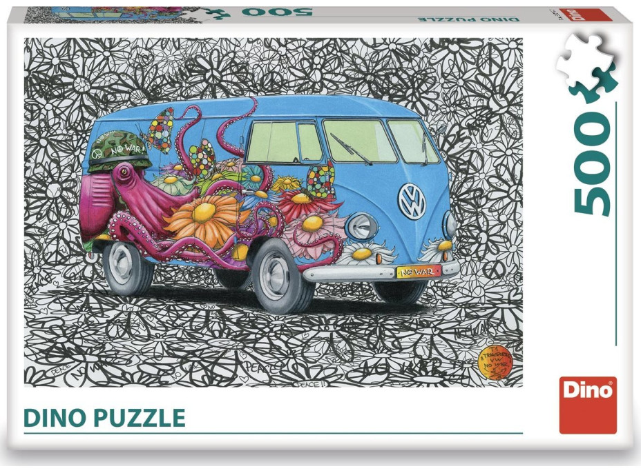 DINO Puzzle Hippies VW 500 dílků