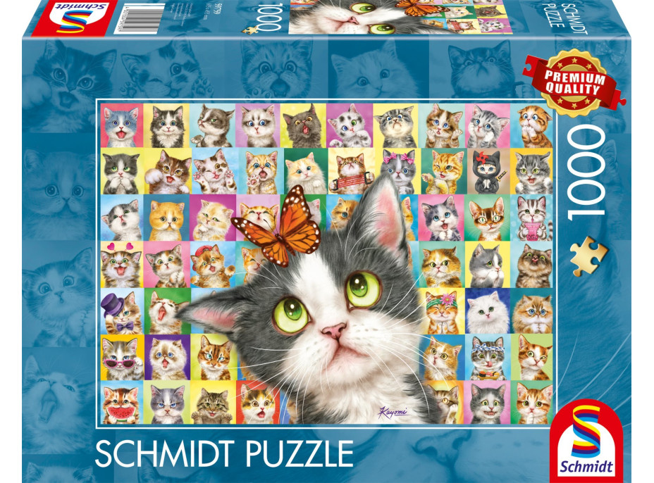 SCHMIDT Puzzle Kočičí výrazy 1000 dílků