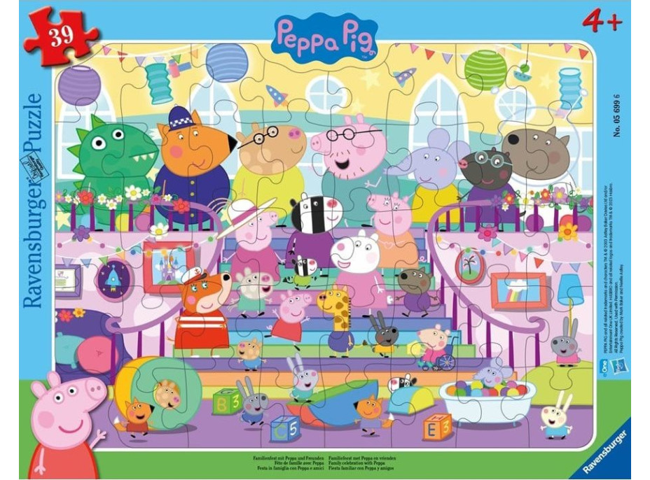 RAVENSBURGER Puzzle Prasátko Peppa 39 dílků