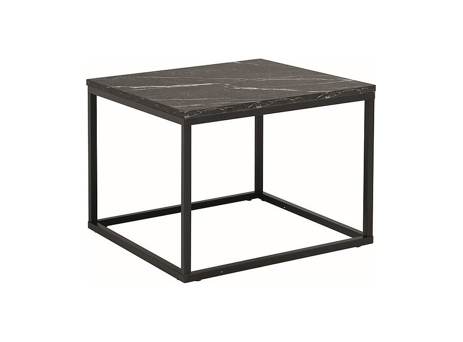 Konferenční stolek ROSSI B - efekt mramoru/černý