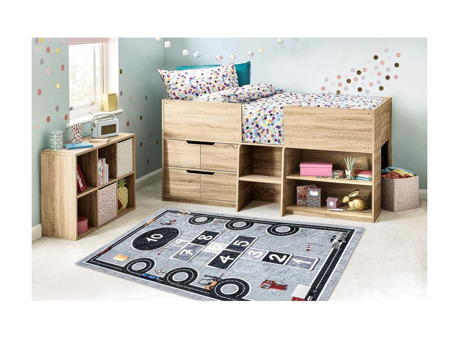 Dětský kusový koberec Bambino 2279 Hopscotch grey