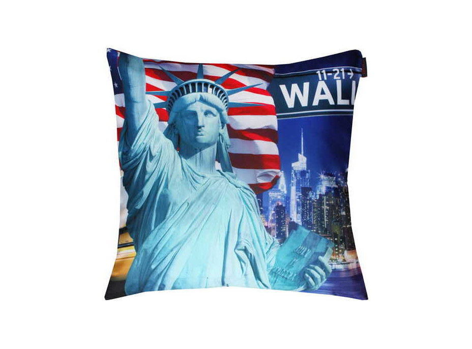 Povlak na polštář TRAVEL New York 40x40 cm - Socha svobody