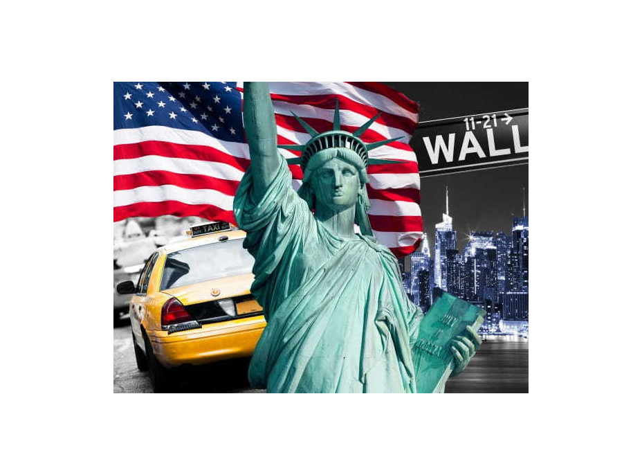 Povlak na polštář TRAVEL New York 40x40 cm - Socha svobody