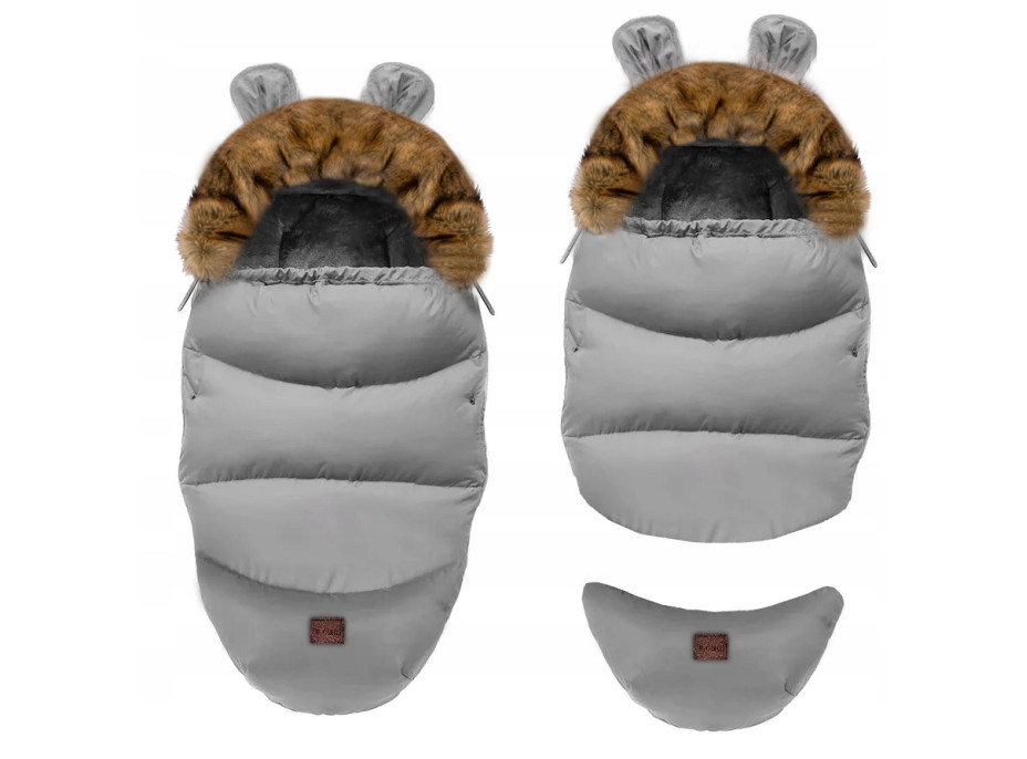 Rostoucí fusak do kočárku TEDDY GROW-UP - šedý