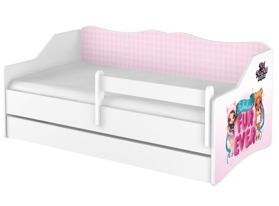 Dětská postel s přistýlkou LULLU 160x80cm - LOL Na! Na! Na! Surprise - Fabulous