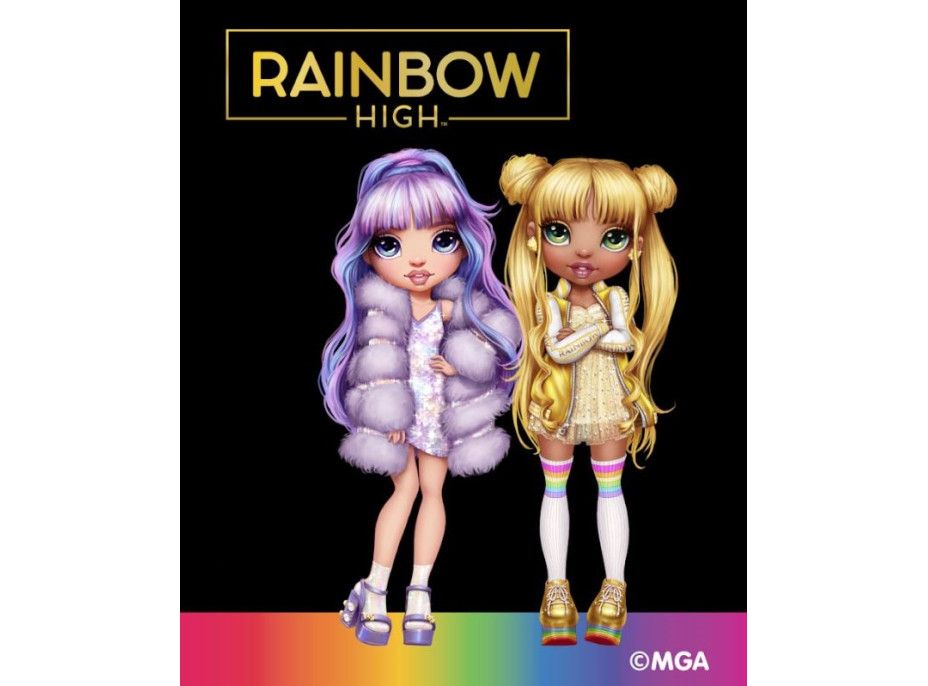 Dětská domečková šatní skříň Rainbow High - Friends - bílá/růžová