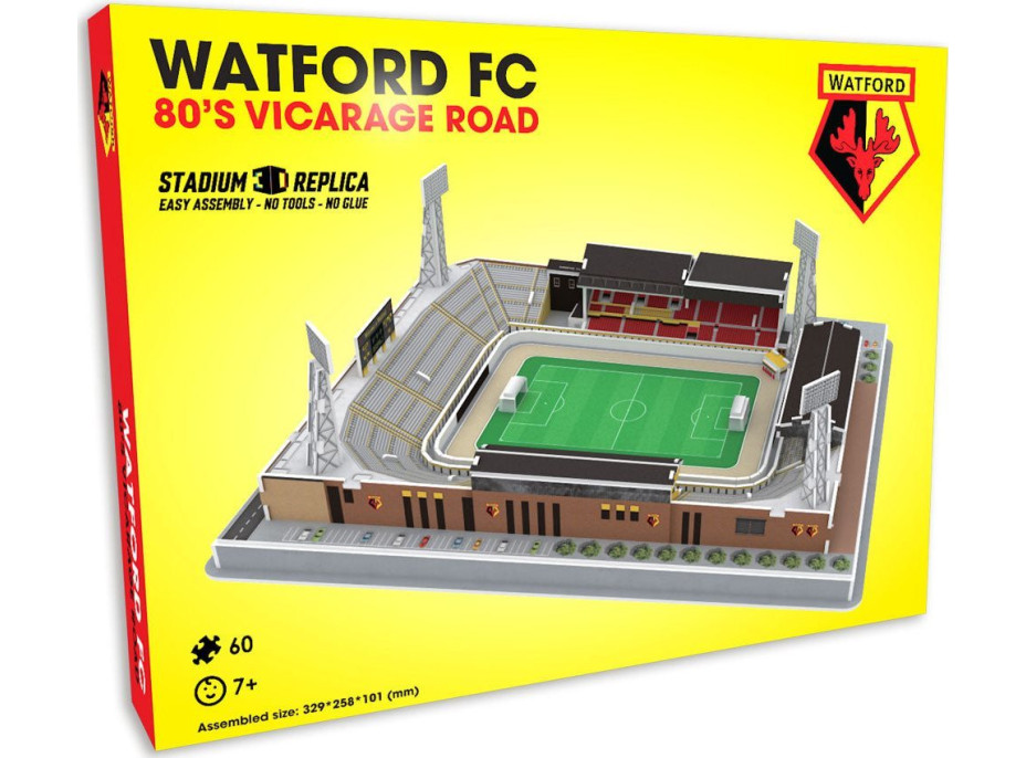 STADIUM 3D REPLICA 3D puzzle Stadion Vicarage Road Watford 59 dílků