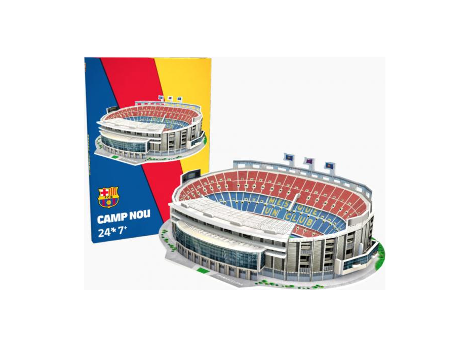 NANOSTAD 3D puzzle Stadion Camp Nou - FC Barcelona MINI 24 dílků