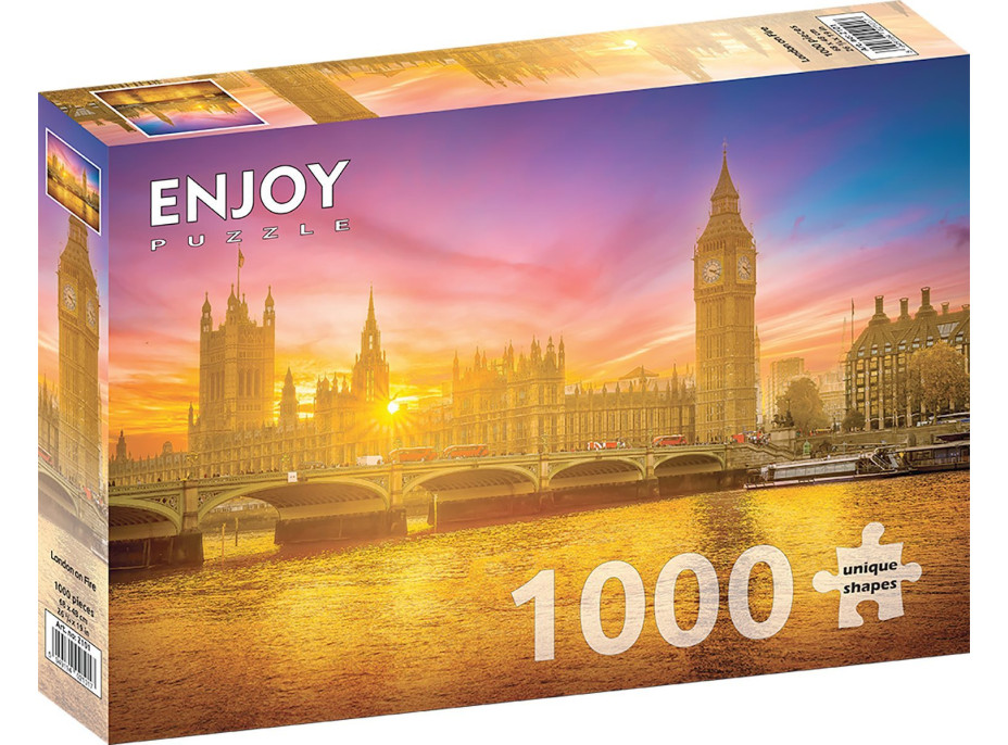 ENJOY Puzzle Planoucí Londýn 1000 dílků