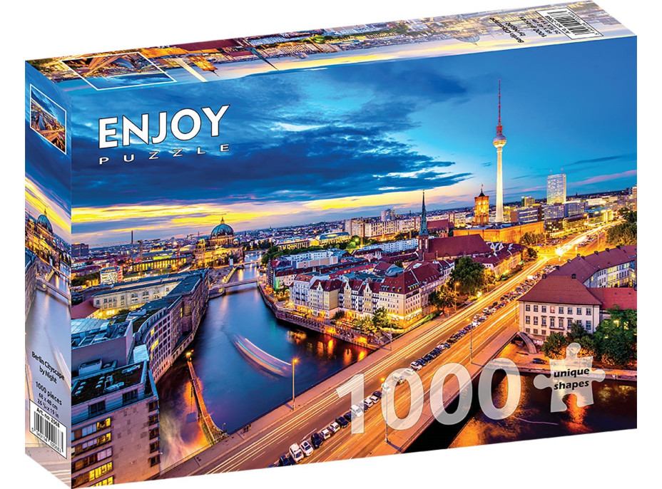 ENJOY Puzzle Noční Berlín 1000 dílků