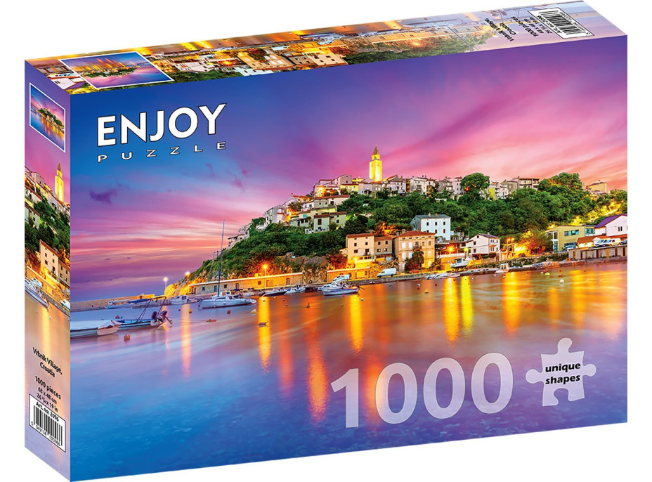 ENJOY Puzzle Vesnice Vrbnik, Chorvatsko 1000 dílků