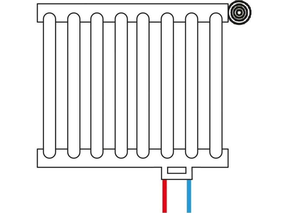 Připojovací ventil A1 - spodní přímé připojení - kompletní sada
