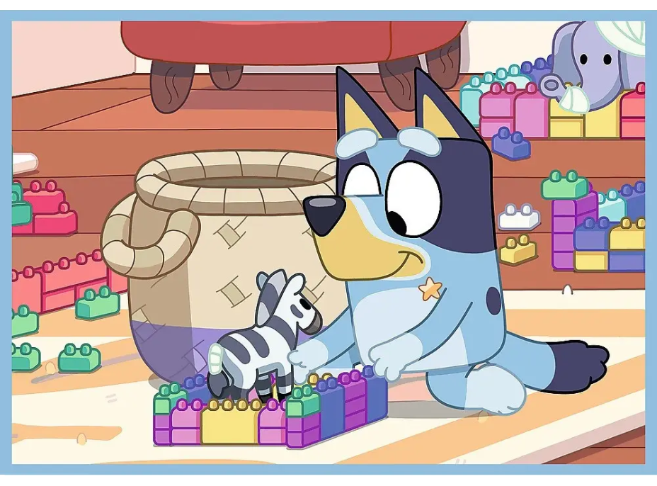 TREFL Puzzle Bluey a její svět 4v1 (12,15,20,24 dílků)
