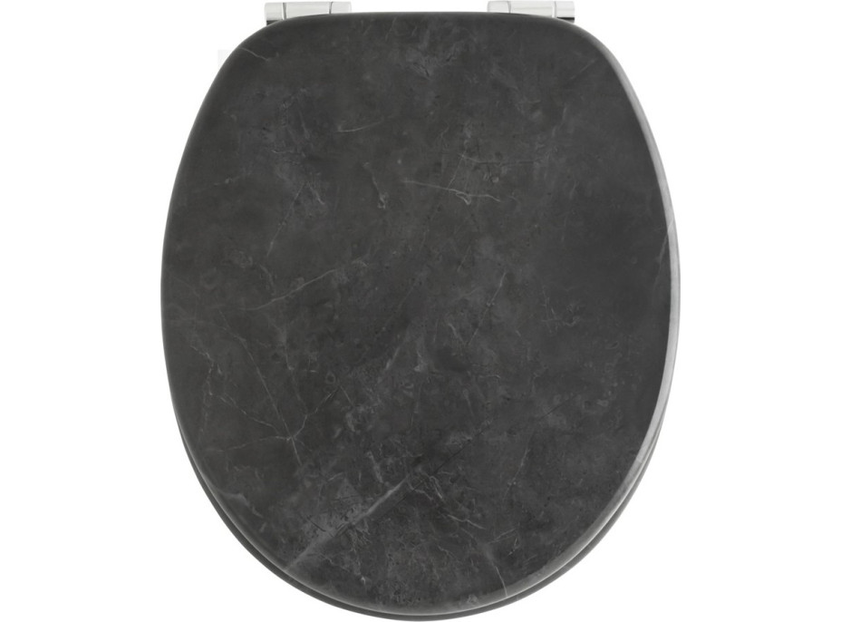 WC sedátko ARONA soft-close - černý mramor