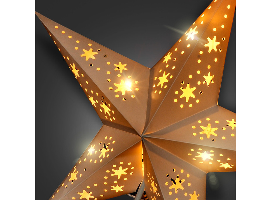 LED vánoční hvězda stolní, 10x LED