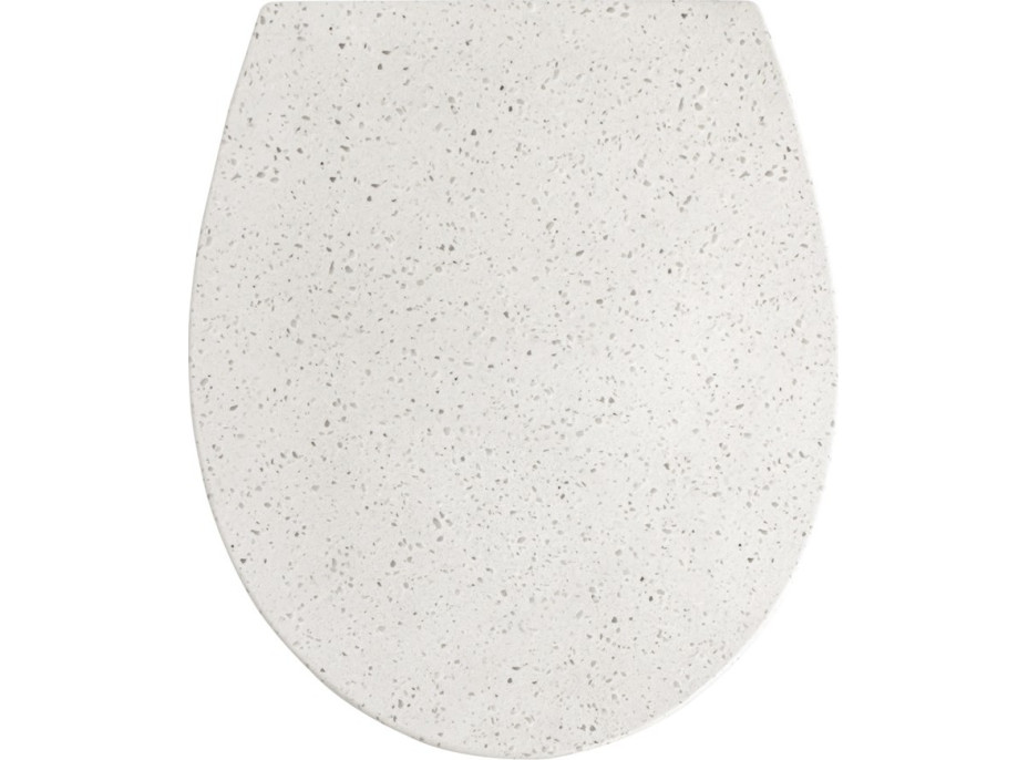 WC sedátko EGINA soft-close - bílé terazzo