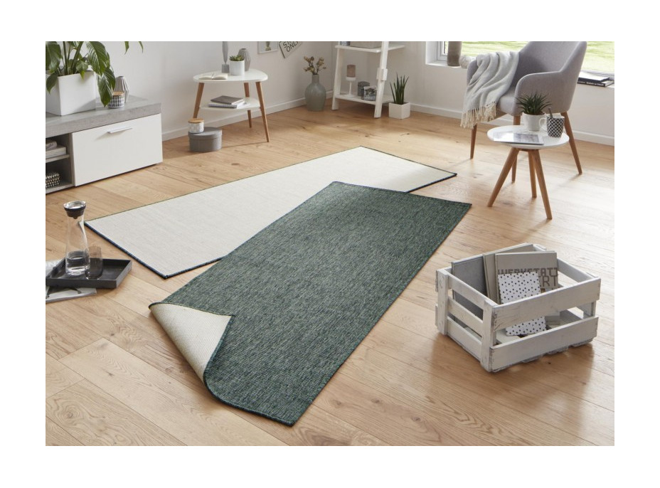 Kusový oboustranný koberec Twin 103095 green creme