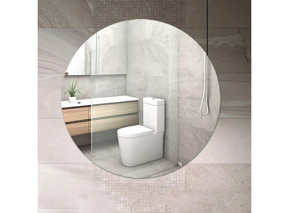 Kulaté zrcadlo LOFT 50 cm - bezrámové
