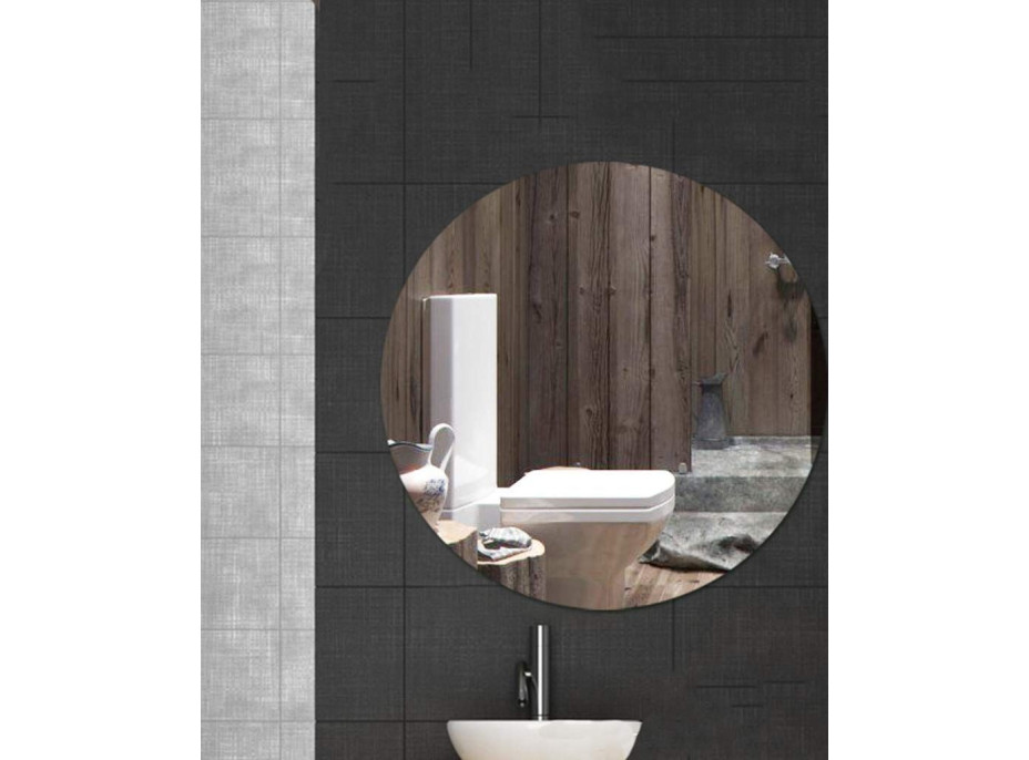 Kulaté zrcadlo LOFT 50 cm - bezrámové