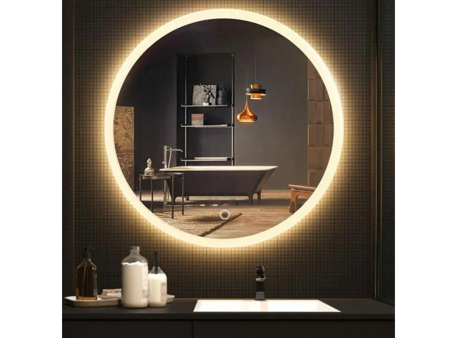 Kulaté zrcadlo REA 50 cm - s LED podsvícením