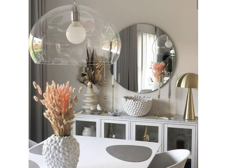 Kulaté zrcadlo LOFT 50 cm - bezrámové
