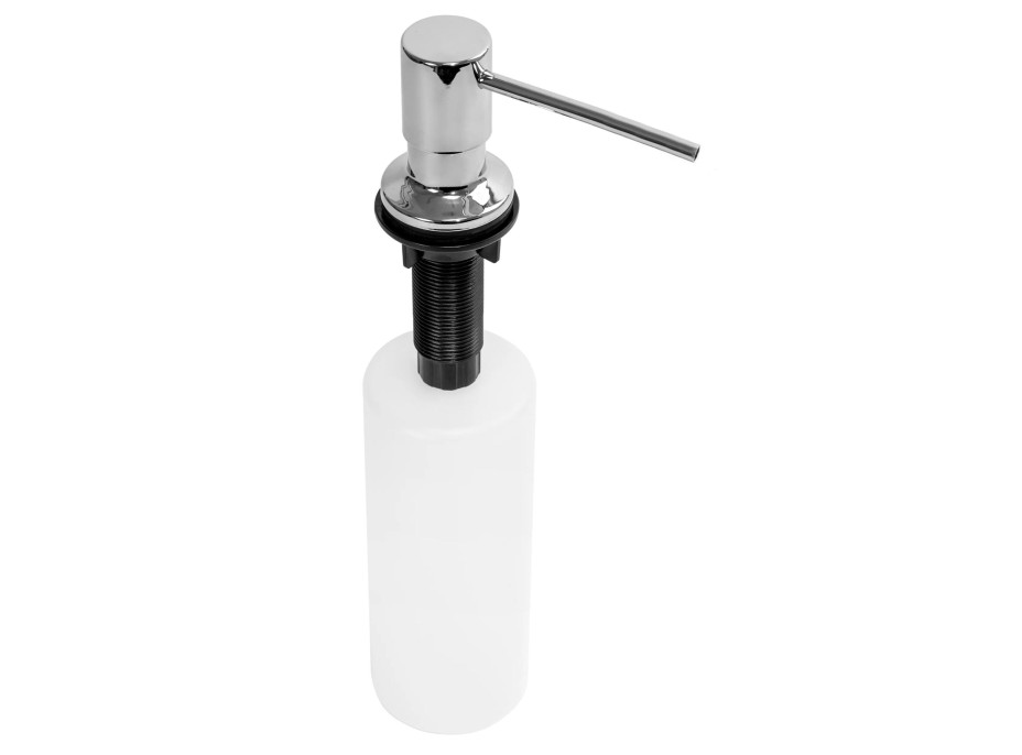 Kulatý dávkovač REA 300 ml k zabudování do dřezu - chromový
