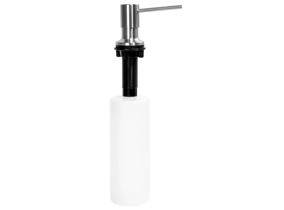 Kulatý dávkovač REA 300 ml k zabudování do dřezu - inox (broušený nikl)