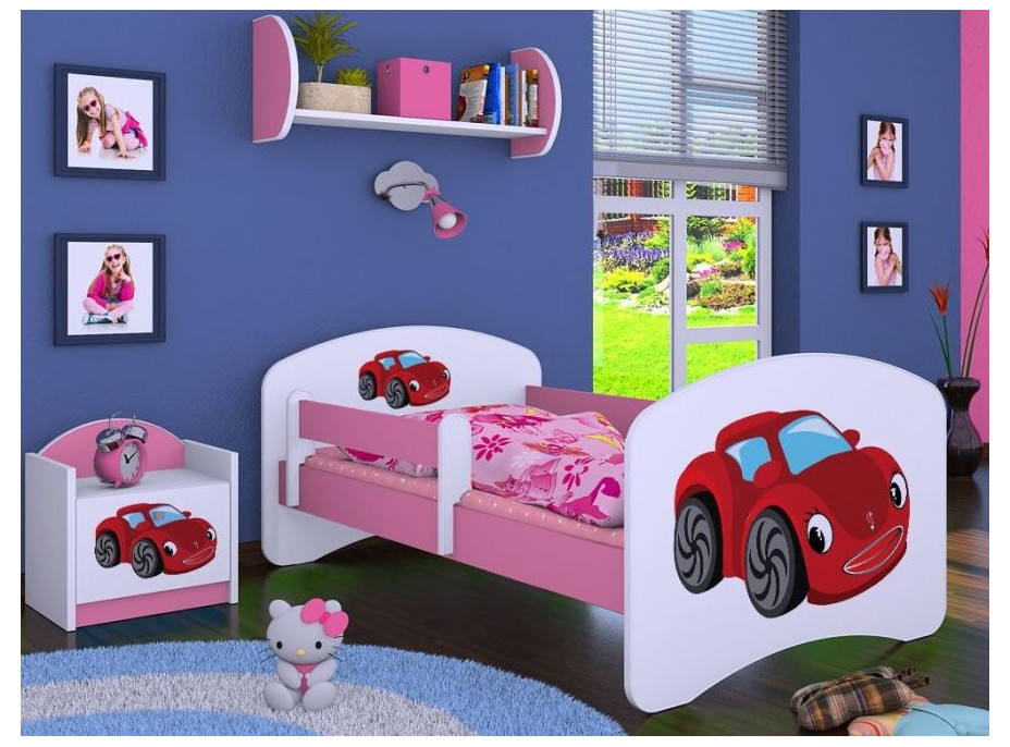 Dětská postel bez šuplíku 200x90 cm RED CAR