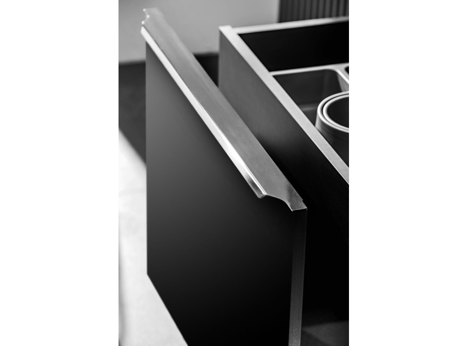 Deska na skříňku pod umyvadlo SANTANO BLACK 120 cm - černá matná