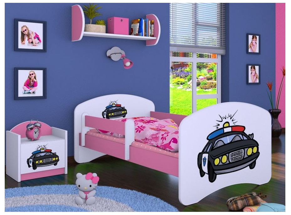 Dětská postel bez šuplíku 200x90 cm POLICIE