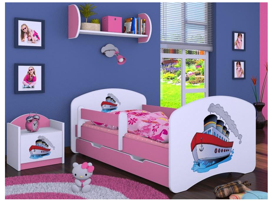 Dětská postel se šuplíkem 200x90 cm LODIČKA