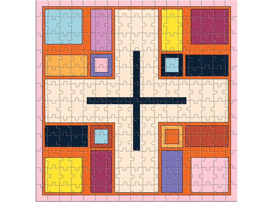 GALISON Čtvercové puzzle Frank Lloyd Wright: Textilní bloky 4x200 dílků