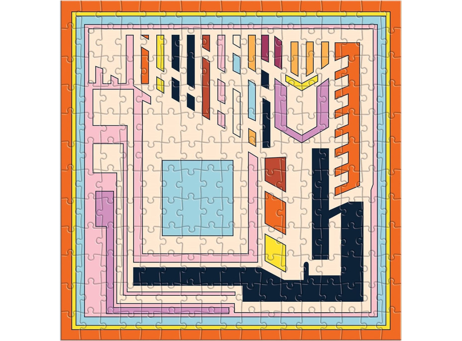 GALISON Čtvercové puzzle Frank Lloyd Wright: Textilní bloky 4x200 dílků