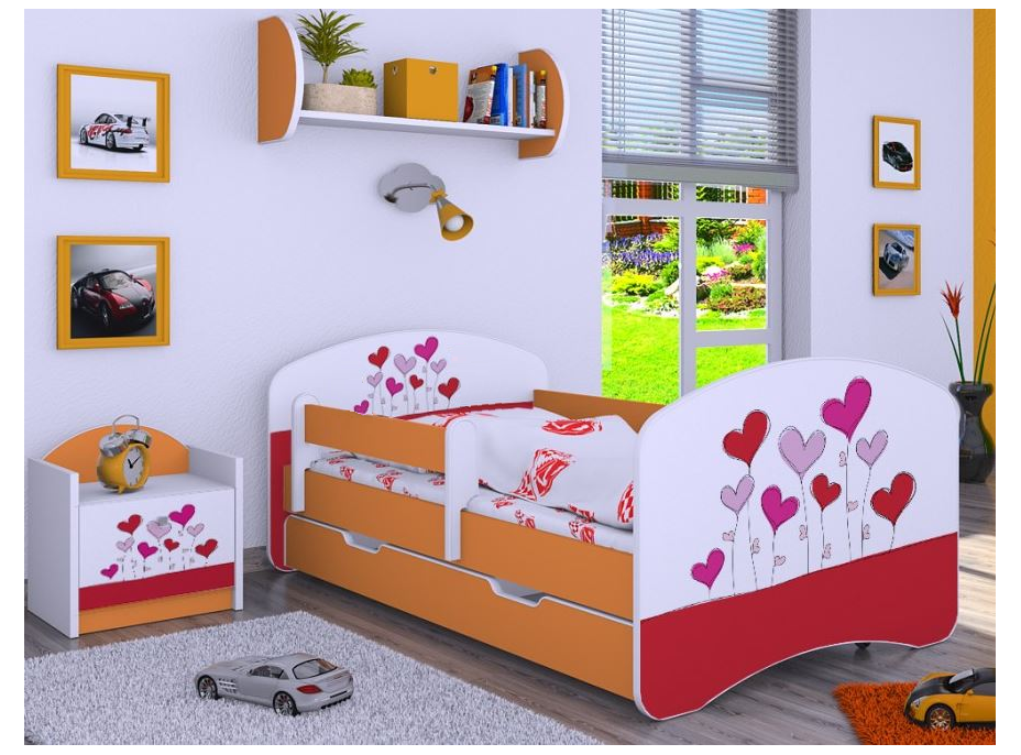Dětská postel se šuplíkem 200x90 cm LOVE