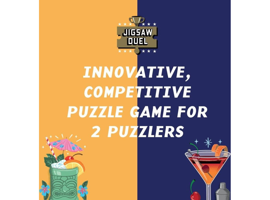 RIDLEY'S GAMES Puzzle Duel Koktejlový souboj: Piňa Colada vs Manhattan 2x70 dílků
