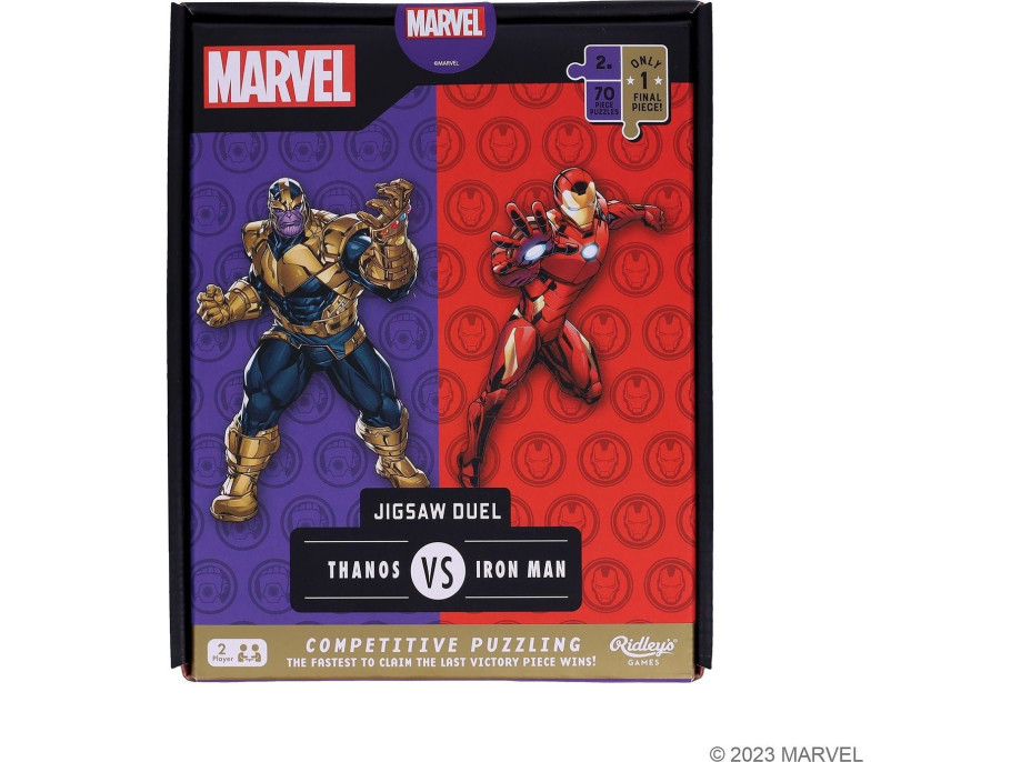 RIDLEY'S GAMES Puzzle Duel Marvel Avengers: Thanos vs Iron Man 2x70 dílků