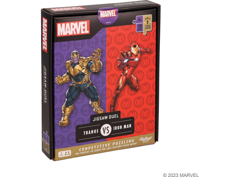 RIDLEY'S GAMES Puzzle Duel Marvel Avengers: Thanos vs Iron Man 2x70 dílků