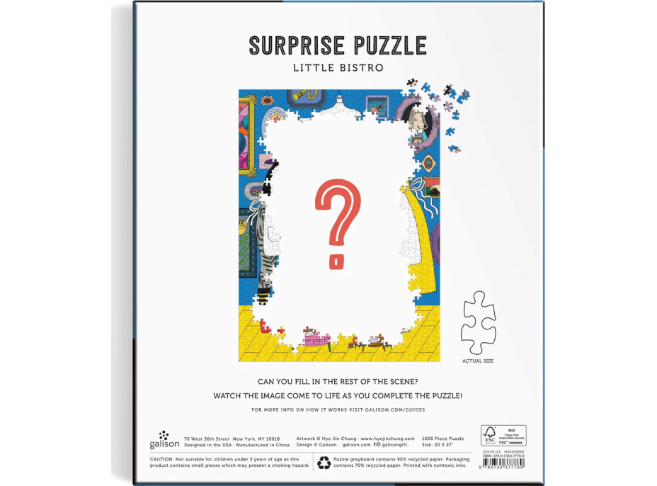 GALISON Surprise puzzle Malé bistro 1000 dílků