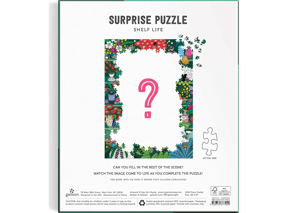 GALISON Surprise puzzle Život na poličce 1000 dílků