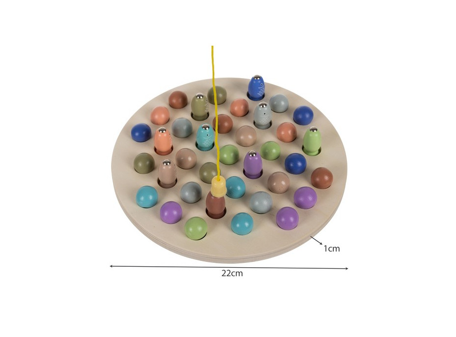 Chytání rybiček s magnetem - dřevo